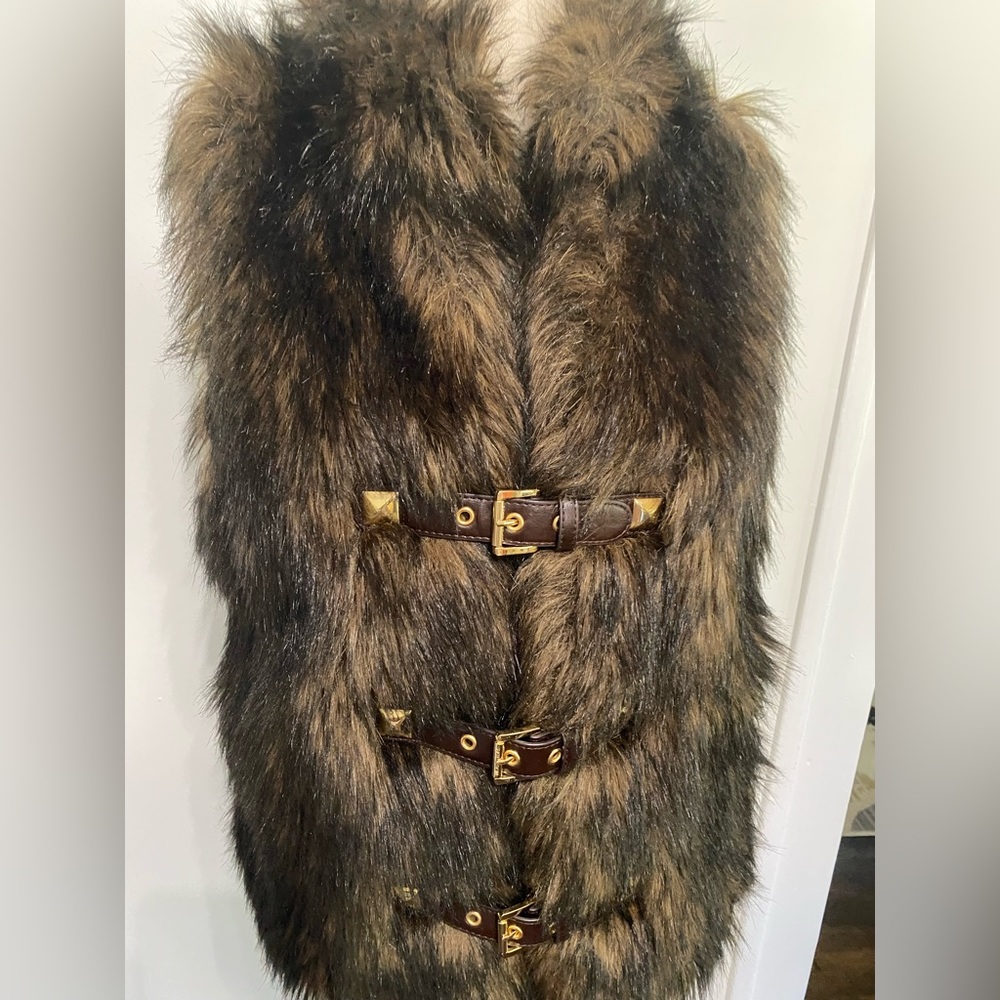 Michael Kors Faux Fur Vest -Size S